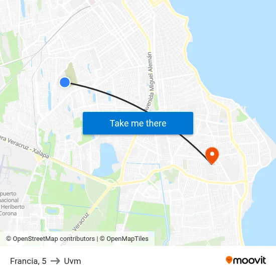 Francia, 5 to Uvm map