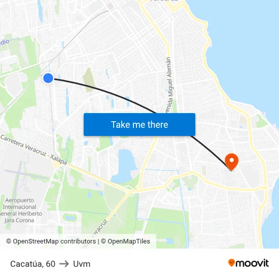 Cacatúa, 60 to Uvm map