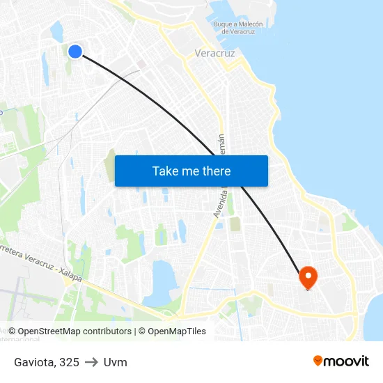 Gaviota, 325 to Uvm map