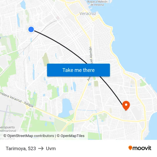 Tarimoya, 523 to Uvm map