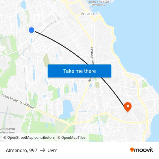 Almendro, 997 to Uvm map