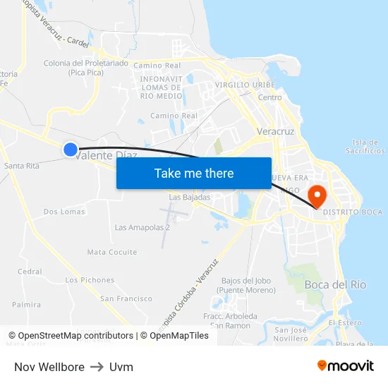 Nov Wellbore to Uvm map