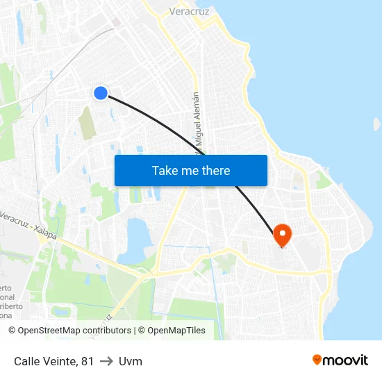 Calle Veinte, 81 to Uvm map