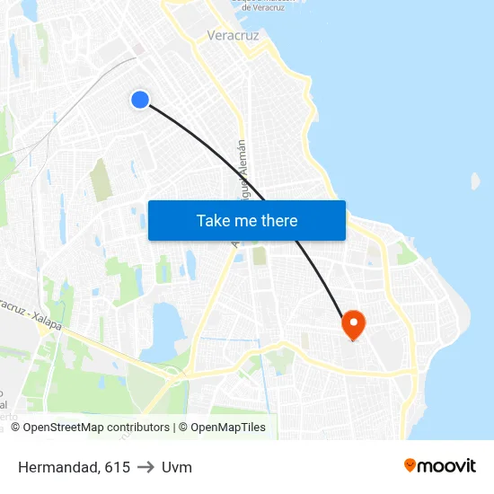 Hermandad, 615 to Uvm map