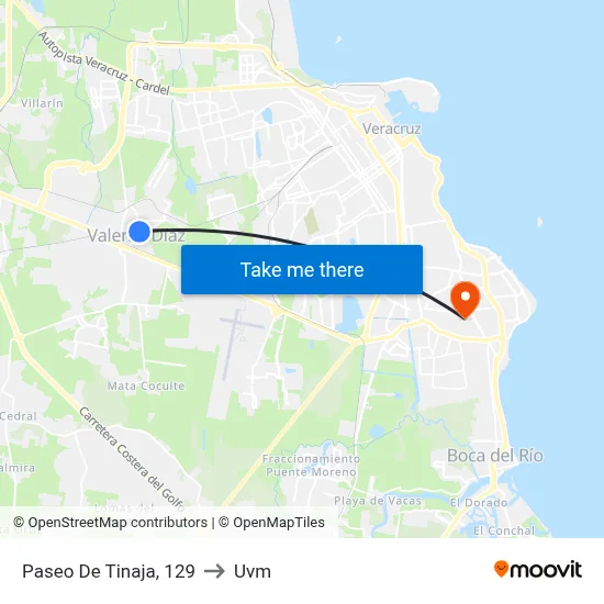 Paseo De Tinaja, 129 to Uvm map