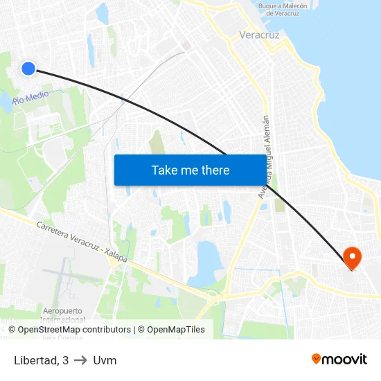 Libertad, 3 to Uvm map