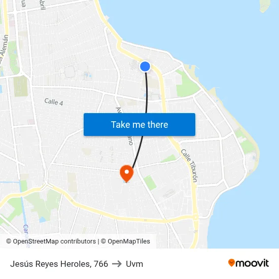 Jesús Reyes Heroles, 766 to Uvm map