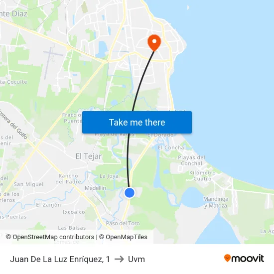 Juan De La Luz Enríquez, 1 to Uvm map