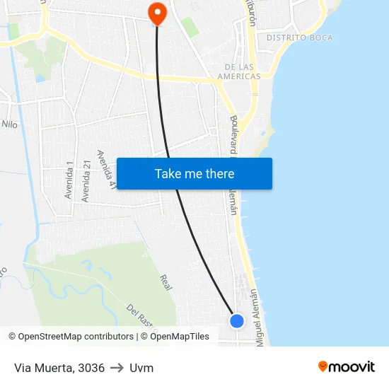 Via Muerta, 3036 to Uvm map