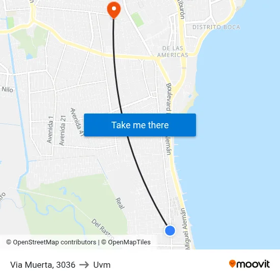 Via Muerta, 3036 to Uvm map