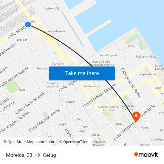 Morelos, 23 to Cetug map