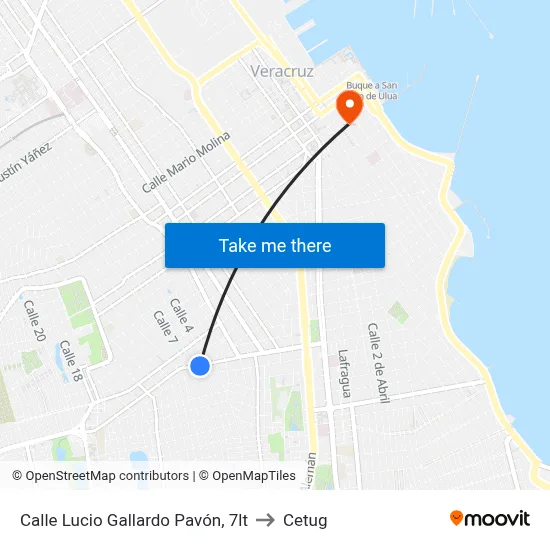 Calle Lucio Gallardo Pavón, 7lt to Cetug map