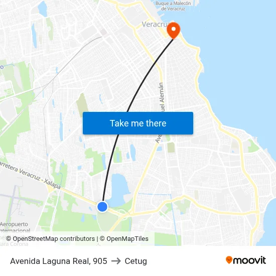Avenida Laguna Real, 905 to Cetug map