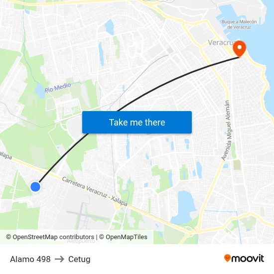 Alamo 498 to Cetug map