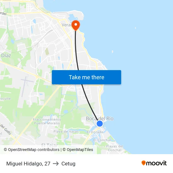 Miguel Hidalgo, 27 to Cetug map