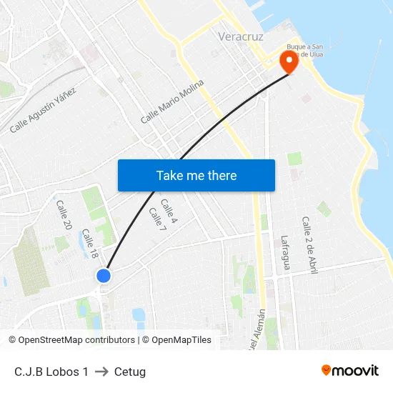 C.J.B Lobos 1 to Cetug map