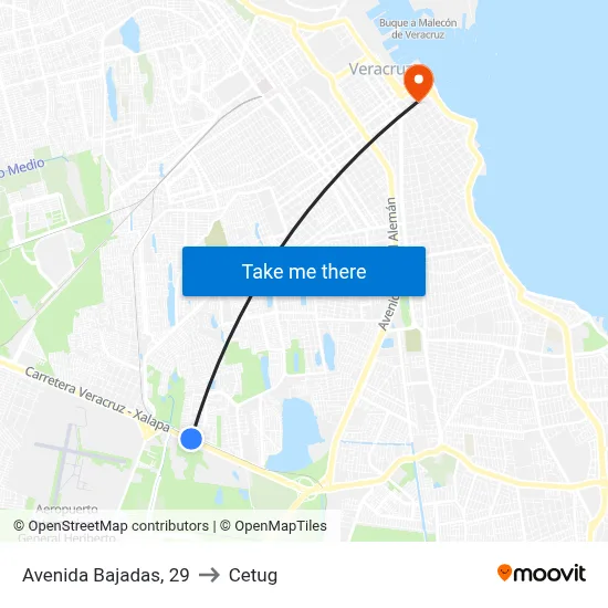 Avenida Bajadas, 29 to Cetug map