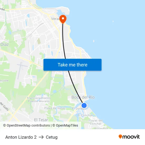 Anton Lizardo 2 to Cetug map