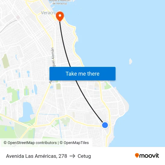 Avenida Las Américas, 278 to Cetug map
