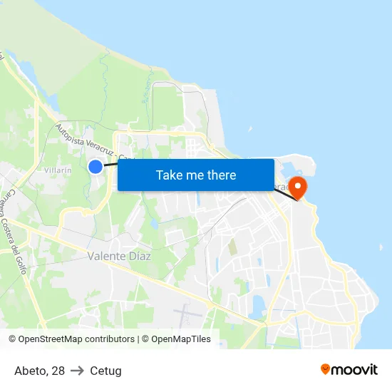 Abeto, 28 to Cetug map