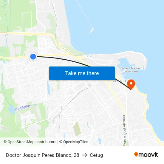 Doctor Joaquin Perea Blanco, 28 to Cetug map