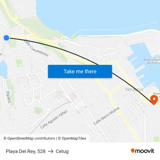 Playa Del Rey, 528 to Cetug map