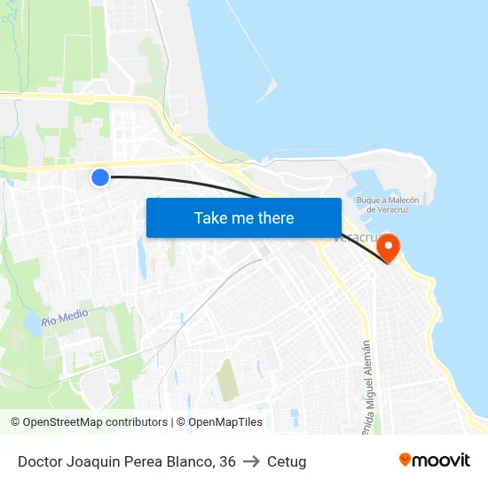 Doctor Joaquin Perea Blanco, 36 to Cetug map