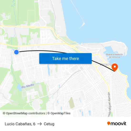 Lucio Cabañas, 6 to Cetug map