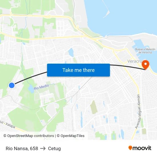 Rio Nansa, 658 to Cetug map