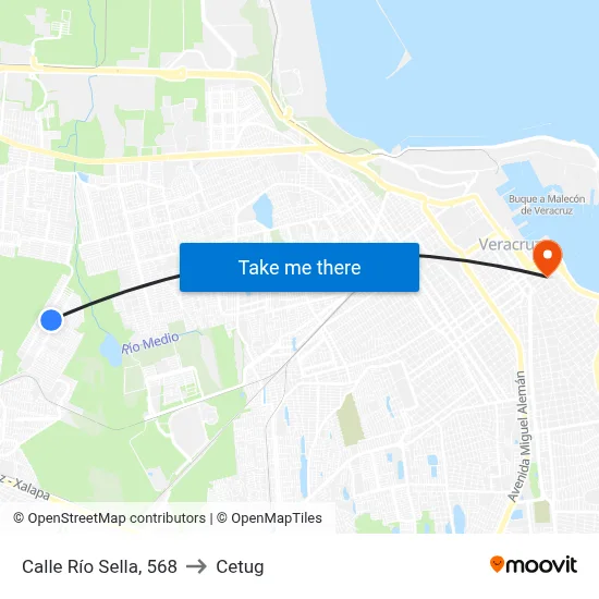 Calle Río Sella, 568 to Cetug map