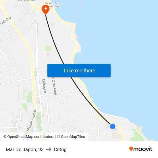 Mar De Japón, 93 to Cetug map