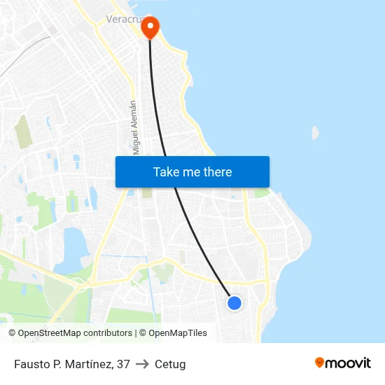 Fausto P. Martínez, 37 to Cetug map