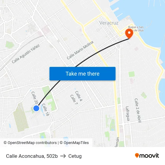 Calle Aconcahua, 502b to Cetug map