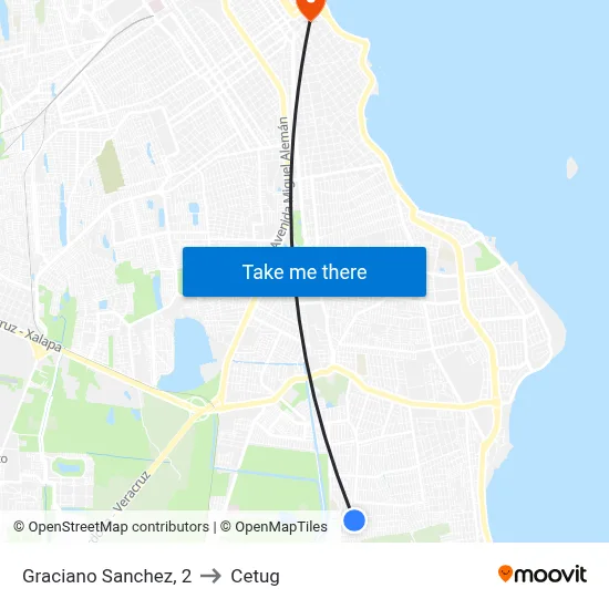 Graciano Sanchez, 2 to Cetug map