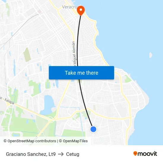 Graciano Sanchez, Lt9 to Cetug map
