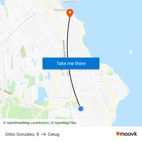 Otilio González, 8 to Cetug map