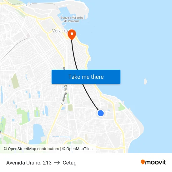 Avenida Urano, 213 to Cetug map