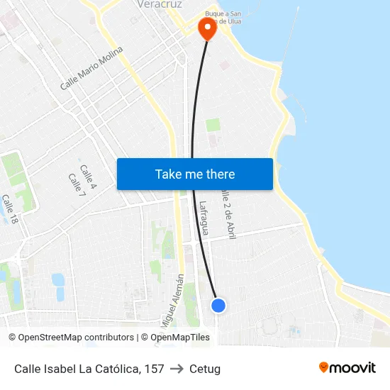 Calle Isabel La Católica, 157 to Cetug map