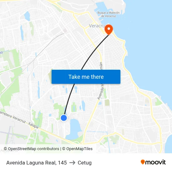 Avenida Laguna Real, 145 to Cetug map