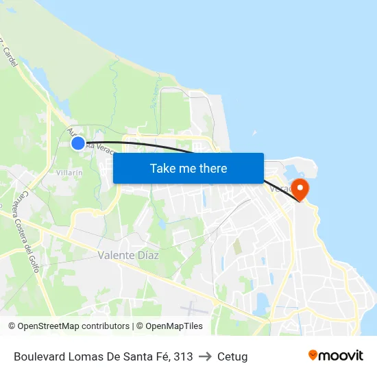 Boulevard Lomas De Santa Fé, 313 to Cetug map