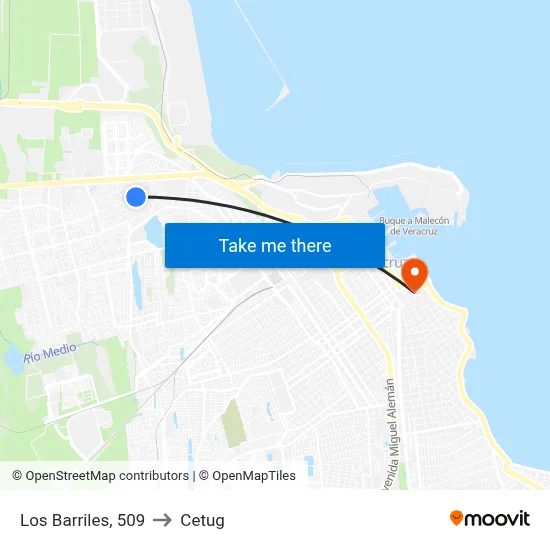 Los Barriles, 509 to Cetug map