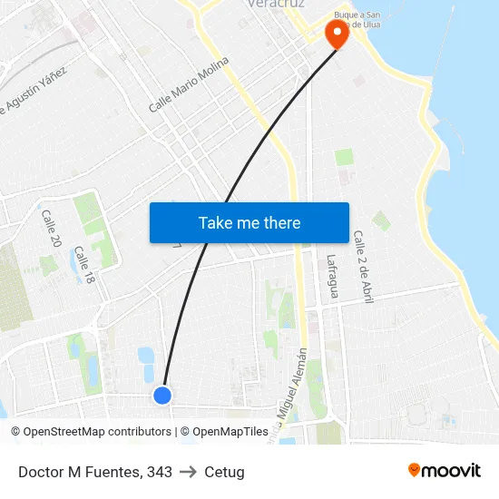 Doctor M Fuentes, 343 to Cetug map