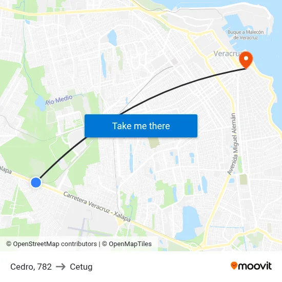 Cedro, 782 to Cetug map
