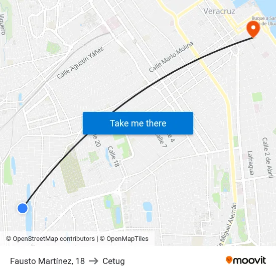Fausto Martínez, 18 to Cetug map