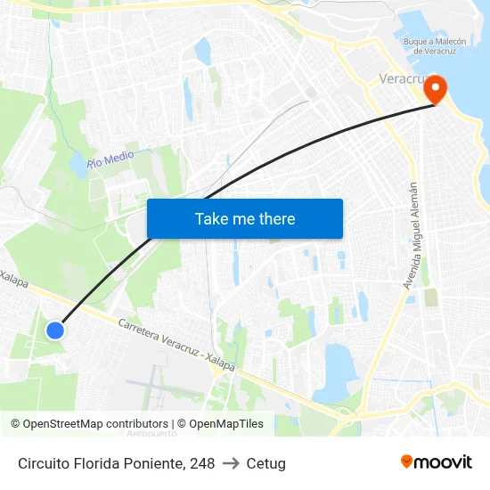 Circuito Florida Poniente, 248 to Cetug map