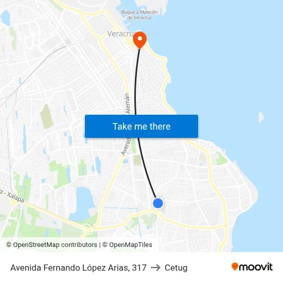Avenida Fernando López Arias, 317 to Cetug map