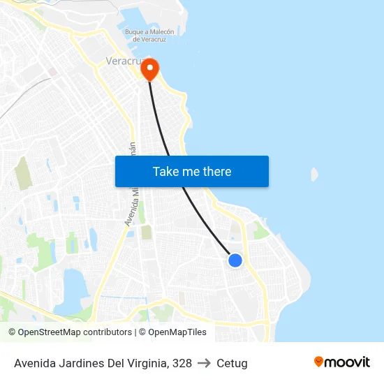 Avenida Jardines Del Virginia, 328 to Cetug map