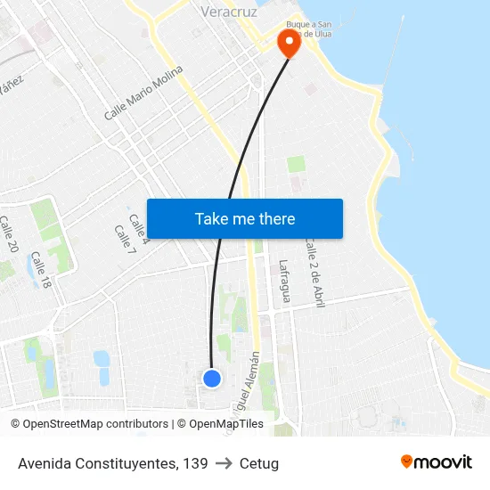 Avenida Constituyentes, 139 to Cetug map