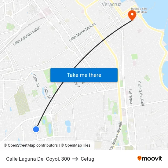 Calle Laguna Del Coyol, 300 to Cetug map