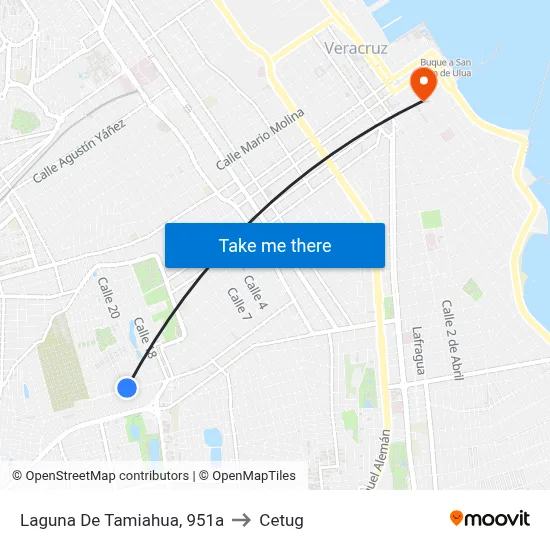 Laguna De Tamiahua, 951a to Cetug map